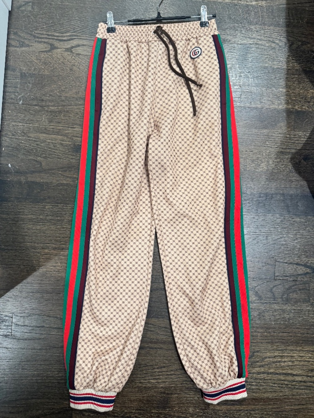 GUCCI monogram joggers athletic track pants women’s size XS